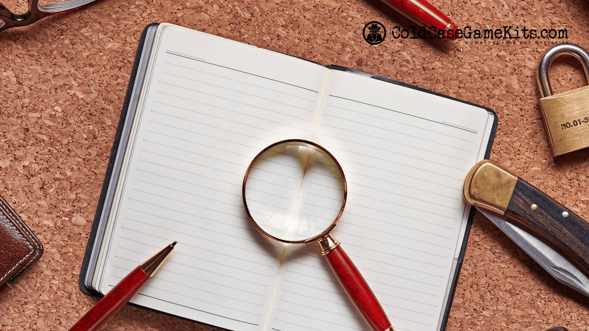 Evidence File Game: Print-at-Home Cases for Instant Play