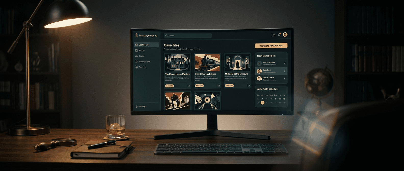 Custom Murder Mystery Games: Instant AI Cases for Teams and Game Nights