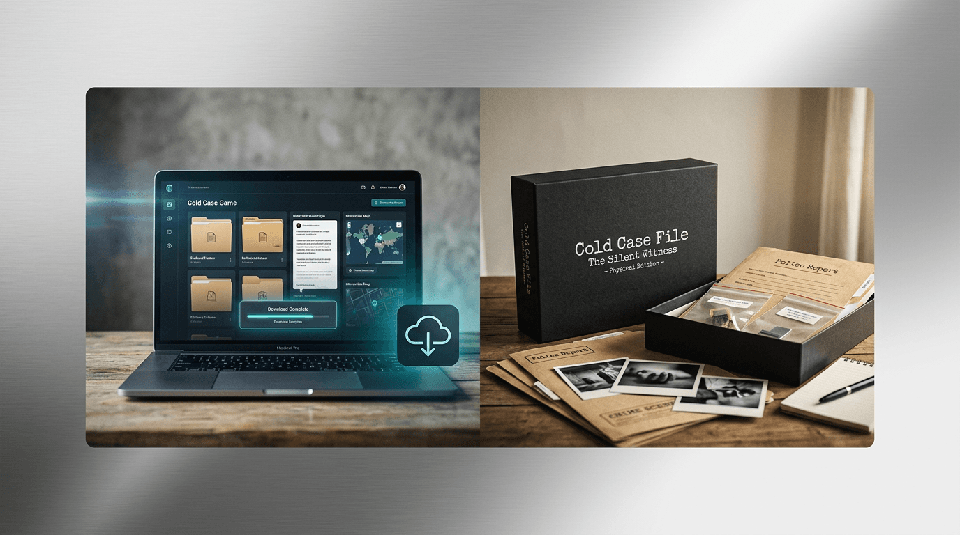 Cold case game comparison: instant download vs boxed kits