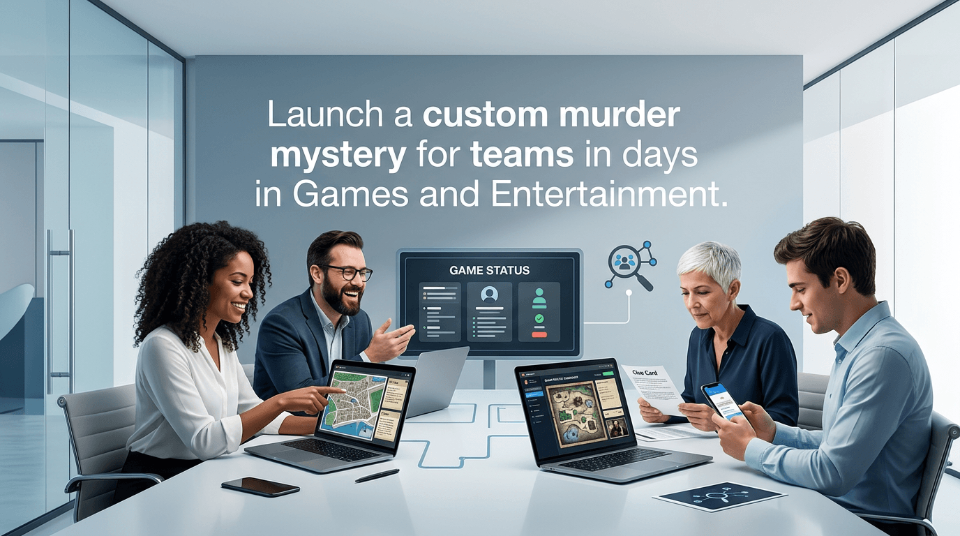 Custom Murder Mystery Games for Fast, Engaging Team Building