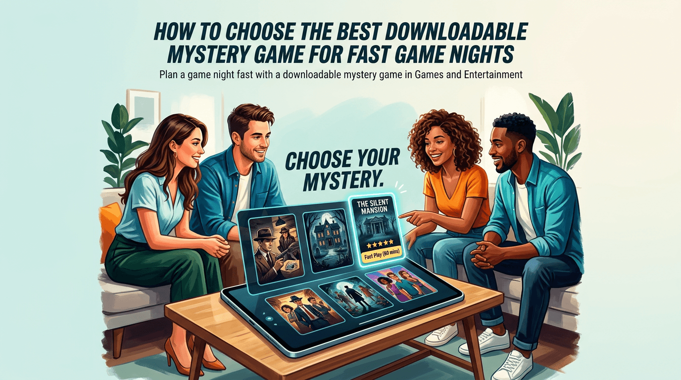 How to Choose the Best Downloadable Mystery Game for Fast Game Nights